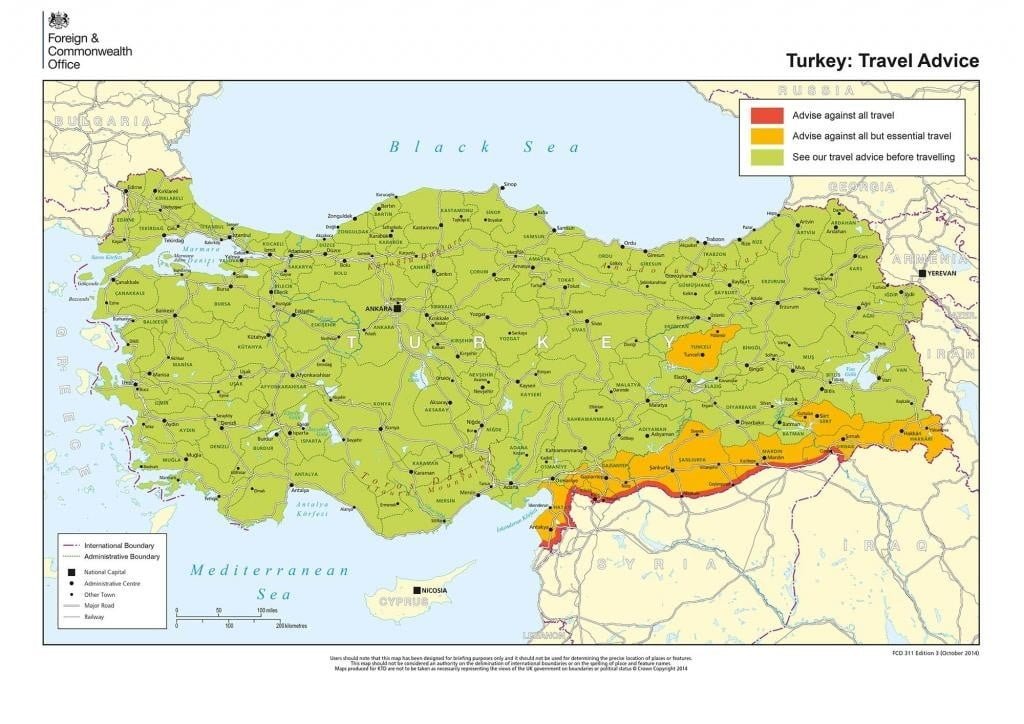 İngiltere Dışişleri Bakanlığından Britanya Vatandaşlarına Tükiye’ye Gitmeyin Uyarısı 1