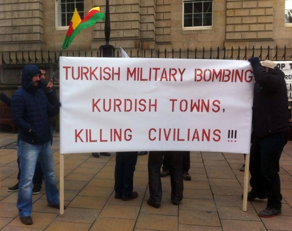 Türk Devletinin Kürdistan’daki Saldırıları İskoçya’da Protesto Edildi 2