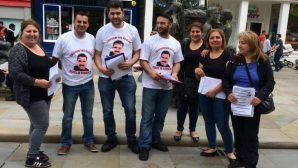 Öcalan’a Özgürlük Eylemine Bir Destek te Galler’den