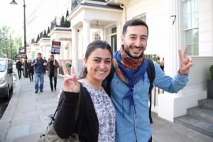 Londra'da Ciwanen Azad UK gençliğinden yerinde eylem 1