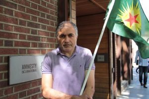 Londra`da Kürtler Amnesty International önünde toplandı 1