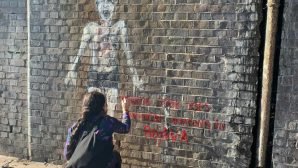 Ressam Zehra Doğan Londra sokaklarına 13 yaşındaki Hemid’i resmetti