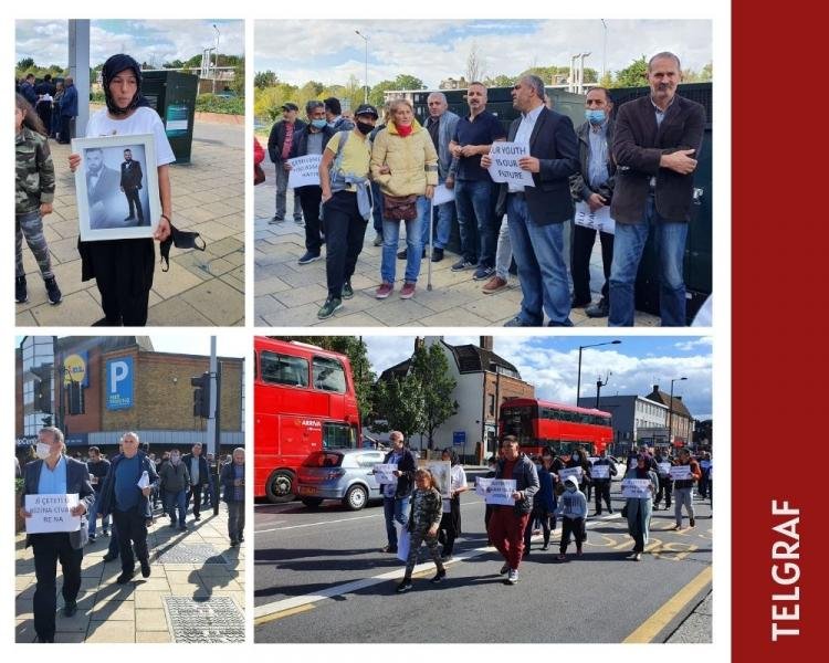 Demokratik Güç Birliği yürüyüşünden kareler