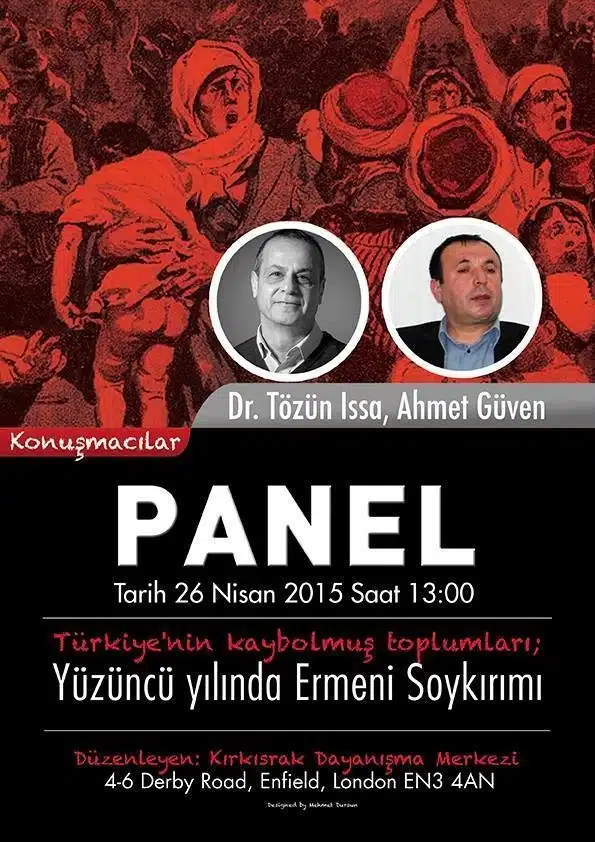 Kırkısraklılar Dayanışma Merkezinde Ermeni Soykırımı Paneli Kırkısraklılar Dayanışma Merkezinde Ermeni Soykırımı Paneli