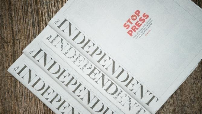 30 Yıllık The Independent Gazetesi Bugün Son Kez Basıldı 30 Yıllık The Independent Gazetesi Bugün Son Kez Basıldı