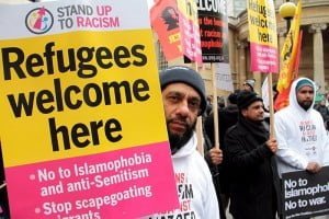 Londra Refugees Welcome Here Eylemi Foto: Erem Kansoy 19/03/2016