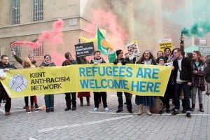Londra Refugees Welcome Here Eylemi Foto: Erem Kansoy 19/03/2016