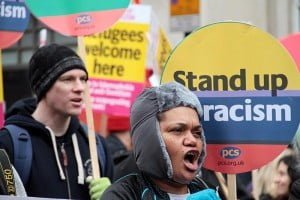 Londra Refugees Welcome Here Eylemi Foto: Erem Kansoy 19/03/2016
