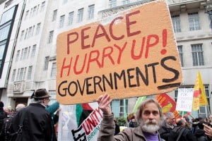 Londra Refugees Welcome Here Eylemi Foto: Erem Kansoy 19/03/2016