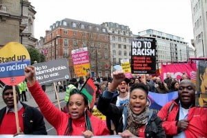 Londra Refugees Welcome Here Eylemi Foto: Erem Kansoy 19/03/2016