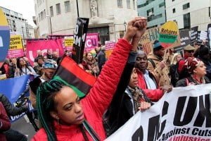 Londra Refugees Welcome Here Eylemi Foto: Erem Kansoy 19/03/2016