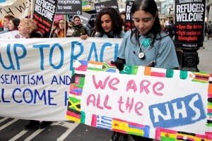 Londra Refugees Welcome Here Eylemi Foto: Erem Kansoy 19/03/2016