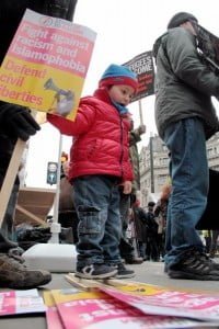 Londra Refugees Welcome Here Eylemi Foto: Erem Kansoy 19/03/2016