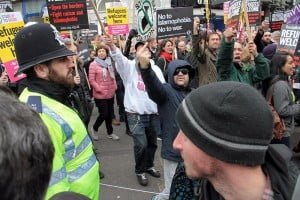 Londra Refugees Welcome Here Eylemi Foto: Erem Kansoy 19/03/2016