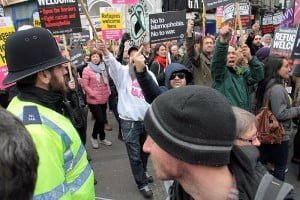 Londra Refugees Welcome Here Eylemi Foto: Erem Kansoy 19/03/2016