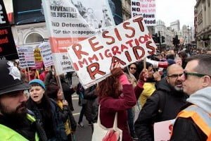 Londra Refugees Welcome Here Eylemi Foto: Erem Kansoy 19/03/2016
