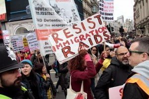 Londra Refugees Welcome Here Eylemi Foto: Erem Kansoy 19/03/2016