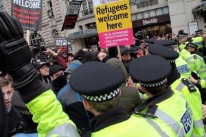 Londra Refugees Welcome Here Eylemi Foto: Erem Kansoy 19/03/2016