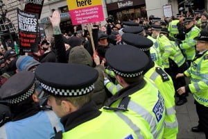 Londra Refugees Welcome Here Eylemi Foto: Erem Kansoy 19/03/2016