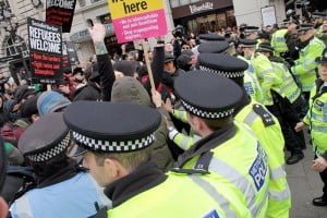 Londra Refugees Welcome Here Eylemi Foto: Erem Kansoy 19/03/2016