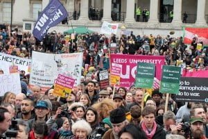 Londra Refugees Welcome Here Eylemi Foto: Erem Kansoy 19/03/2016