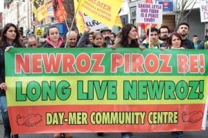 Londra'da Newroz Ateşi Foto: Erem Kansoy