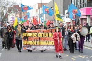 Londra'da Newroz Ateşi Foto: Erem Kansoy