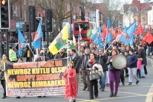 Londra'da Newroz Ateşi Foto: Erem Kansoy