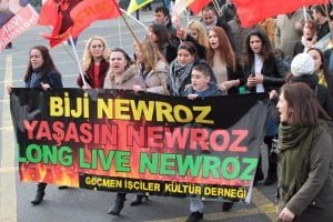 Londra'da Newroz Ateşi Foto: Erem Kansoy