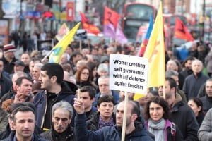 Londra'da Newroz Ateşi Foto: Erem Kansoy
