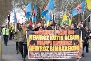 Londra'da Newroz Ateşi Foto: Erem Kansoy