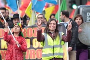 Londra'da Newroz Ateşi Foto: Erem Kansoy