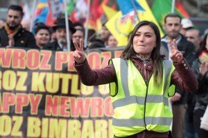 Londra'da Newroz Ateşi Foto: Erem Kansoy
