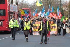 Londra'da Newroz Ateşi Foto: Erem Kansoy