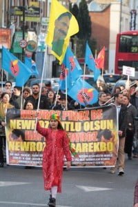 Londra'da Newroz Ateşi Foto: Erem Kansoy