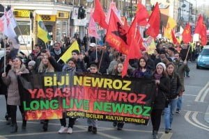 Londra'da Newroz Ateşi Foto: Erem Kansoy