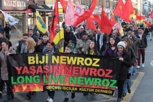 Londra'da Newroz Ateşi Foto: Erem Kansoy