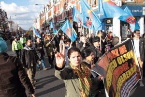 Londra'da Newroz Ateşi Foto: Erem Kansoy