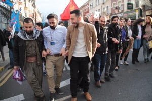 Londra'da Newroz Ateşi Foto: Erem Kansoy