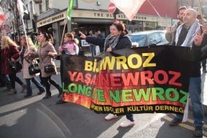 Londra'da Newroz Ateşi Foto: Erem Kansoy