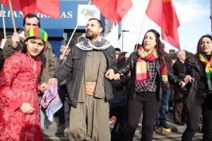 Londra'da Newroz Ateşi Foto: Erem Kansoy