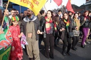 Londra'da Newroz Ateşi Foto: Erem Kansoy