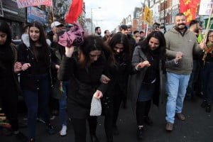 Londra'da Newroz Ateşi Foto: Erem Kansoy