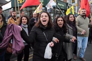Londra'da Newroz Ateşi Foto: Erem Kansoy