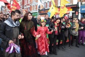 Londra'da Newroz Ateşi Foto: Erem Kansoy