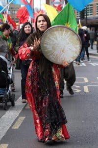 Londra'da Newroz Ateşi Foto: Erem Kansoy