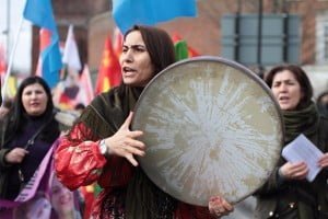 Londra'da Newroz Ateşi Foto: Erem Kansoy