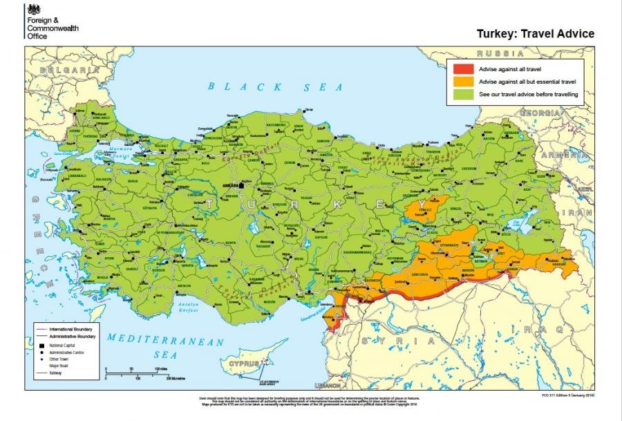 İngiltere’den Vatandaşlarına Türkiye’ye Seyahat Uyarısı İngiltere’den Vatandaşlarına Türkiye’ye Seyahat Uyarısı