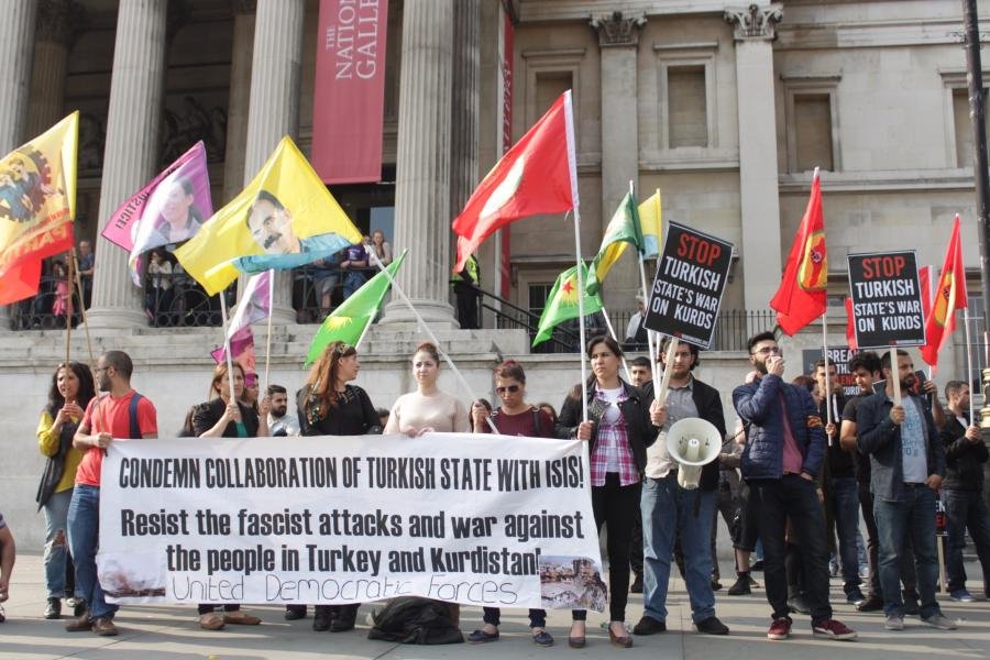Londra’da Nusaybin İle Dayanışma Eylemi Londra’da Nusaybin İle Dayanışma Eylemi