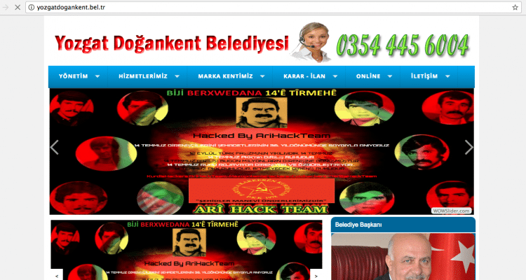 40’tan Fazla Belediye’nin Resmi Sitesi Hacklendi 40’tan Fazla Belediye’nin Resmi Sitesi Hacklendi